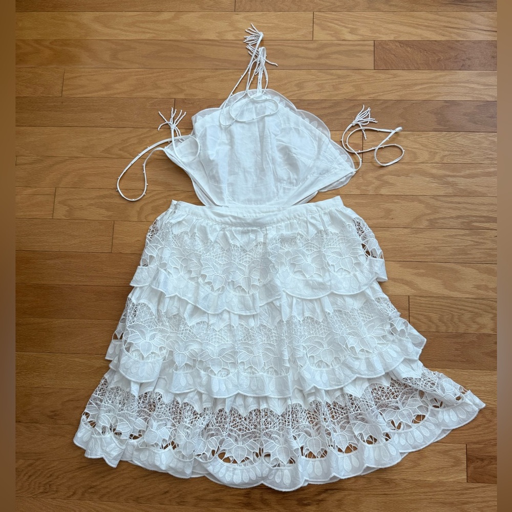 FARM Rio White Richelieu Dress - Picture 7 of 9